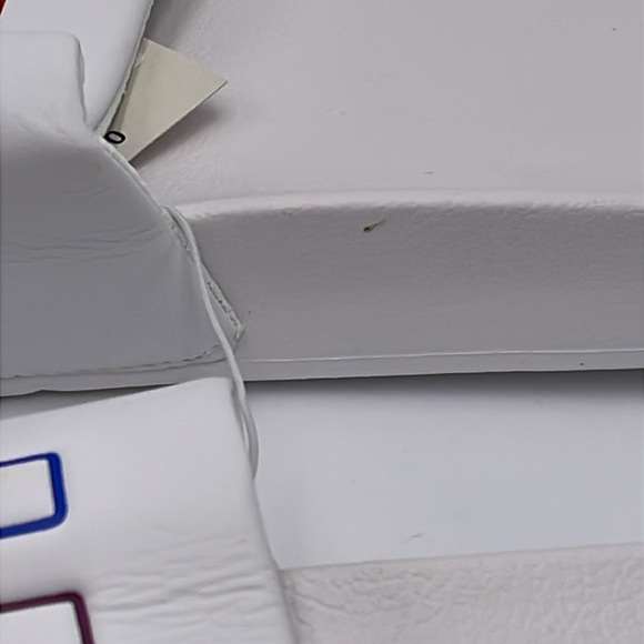 NWT Pride Slip-On Comfort White Sandals - Size L - Picture 5 of 11